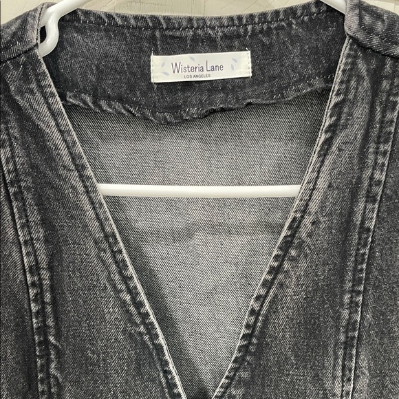 Washed Love Black Denim Vest - Picture 3 of 9